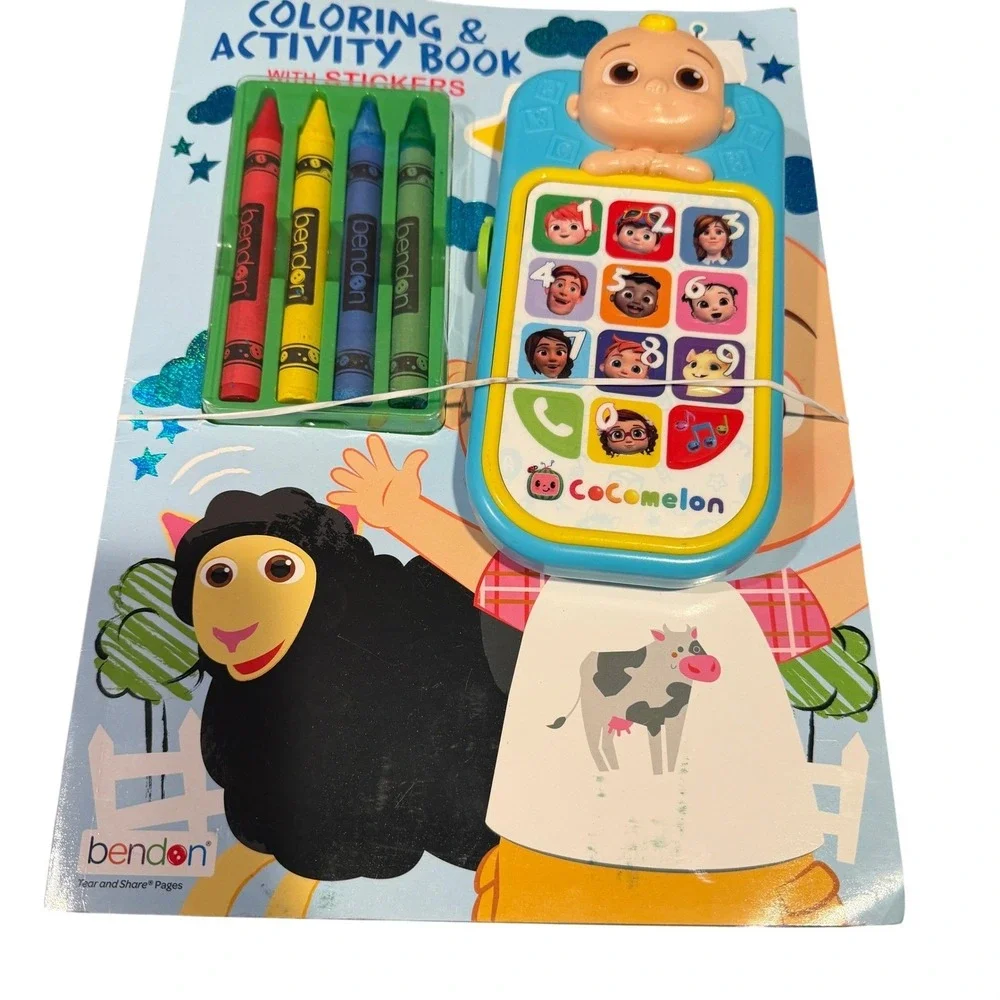 Kids Activity Book Bundle Crayola Bendon Skillmatics CoComelon Coloring Stickers